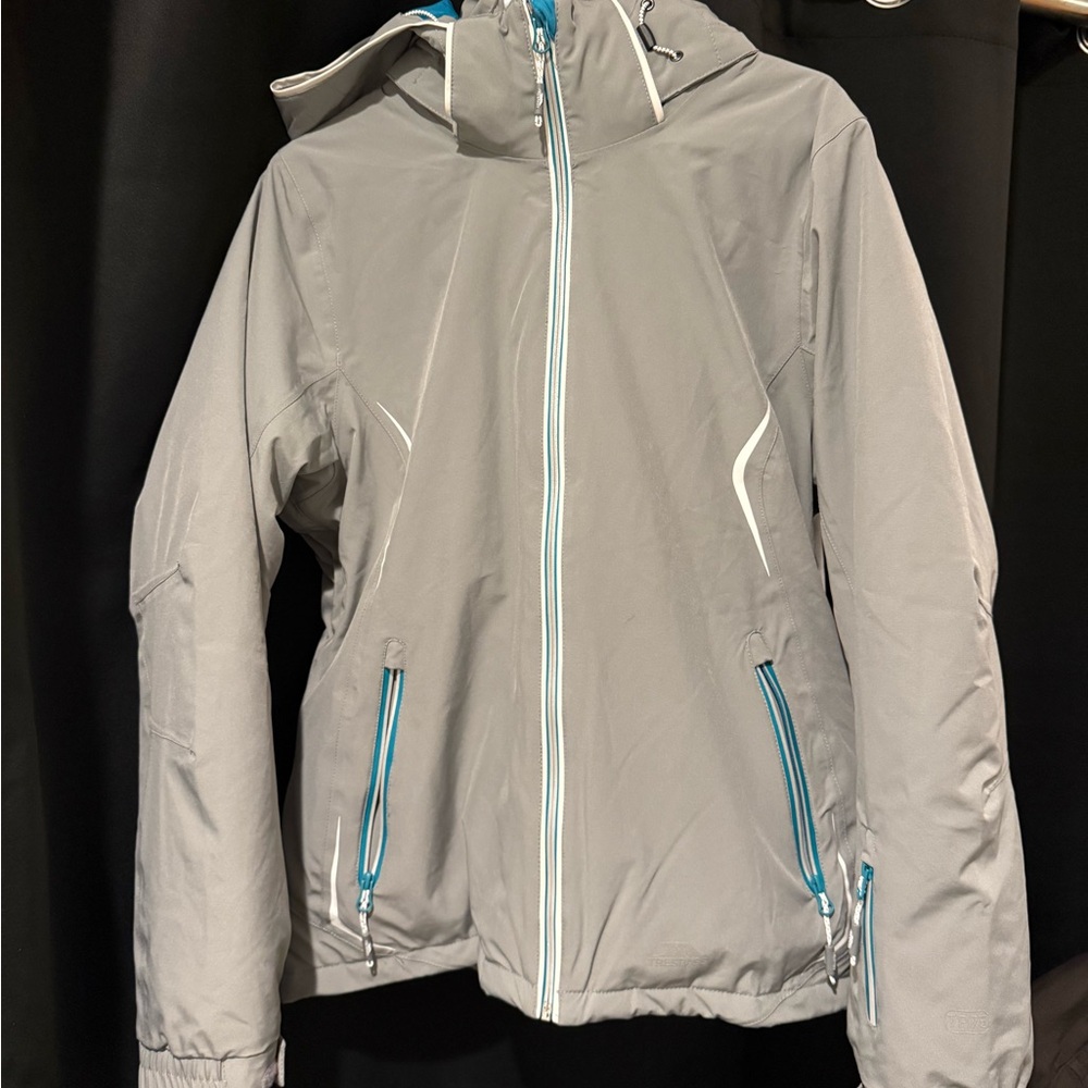 Trespass Technical Performance Jacket in Gray and Blue
